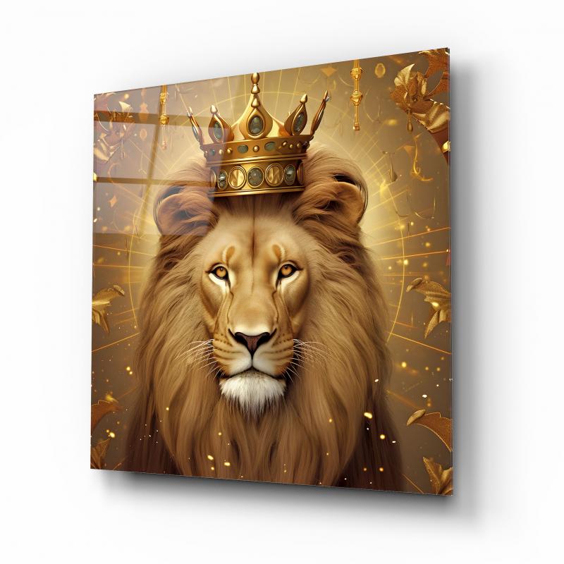 Aslan Kare Cam Tablo
