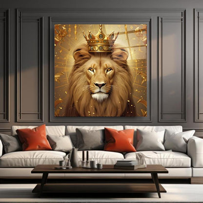 Aslan Kare Cam Tablo