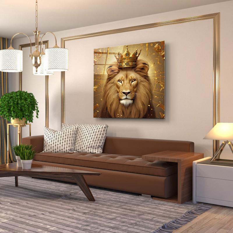 Aslan Kare Cam Tablo