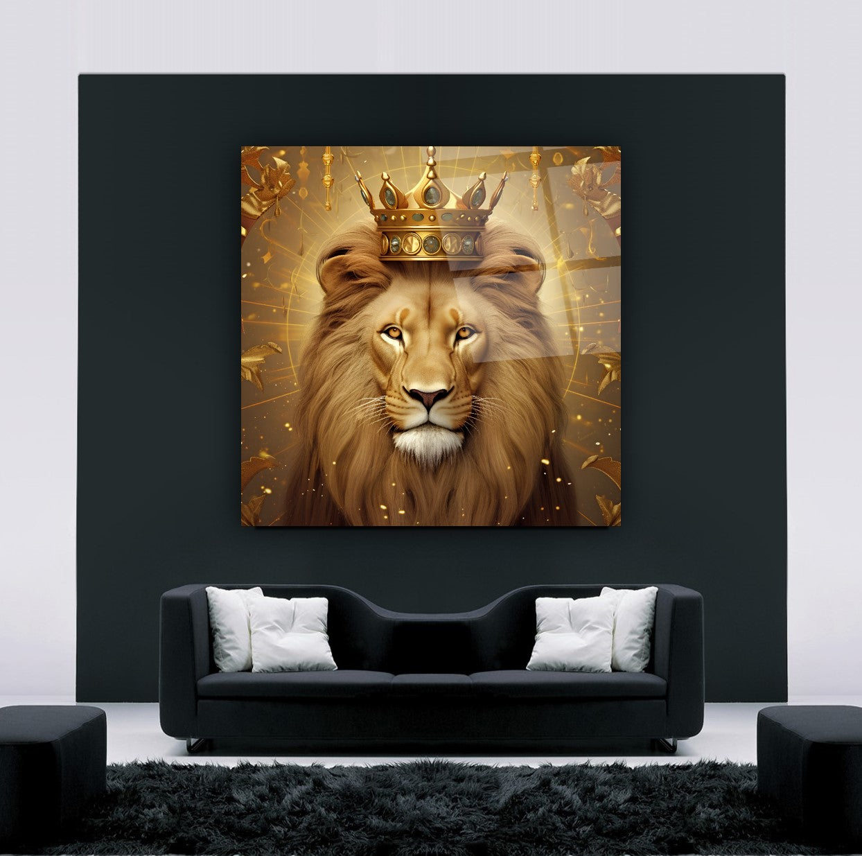 Aslan Kare Cam Tablo