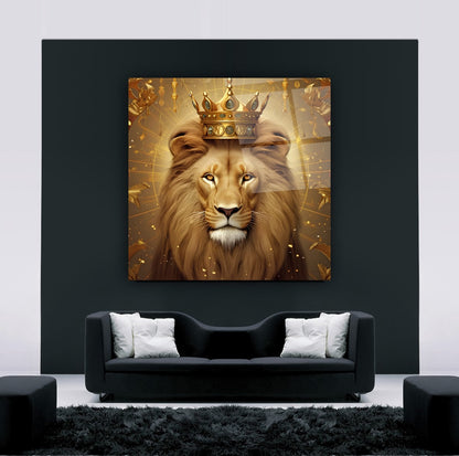 Aslan Kare Cam Tablo