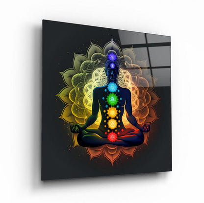 Meditasyon Kare Cam Tablo