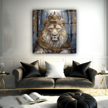 Aslan Kare Cam Tablo