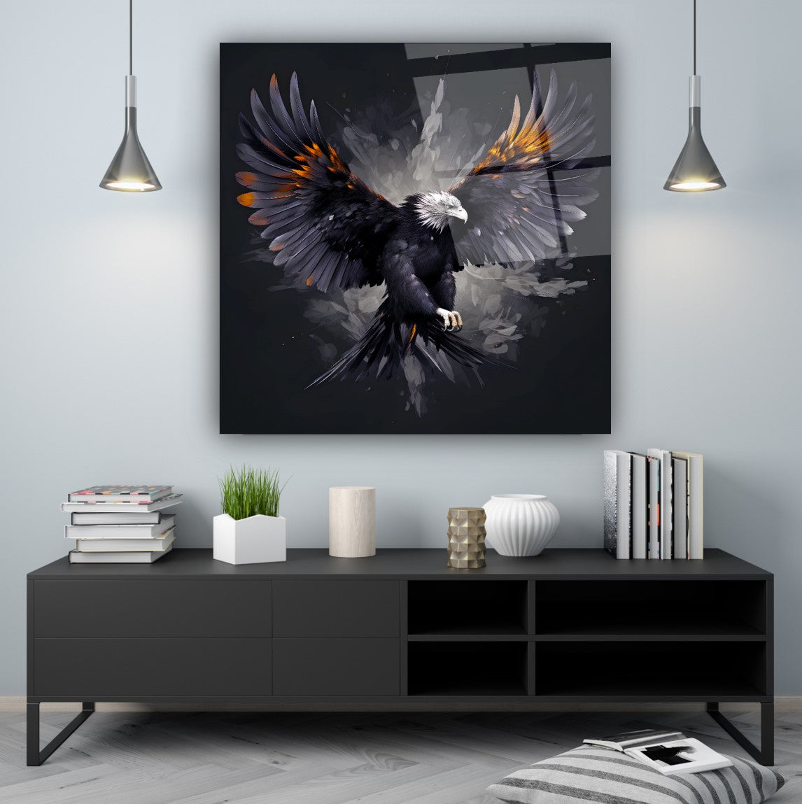 Kartal Kare Cam Tablo
