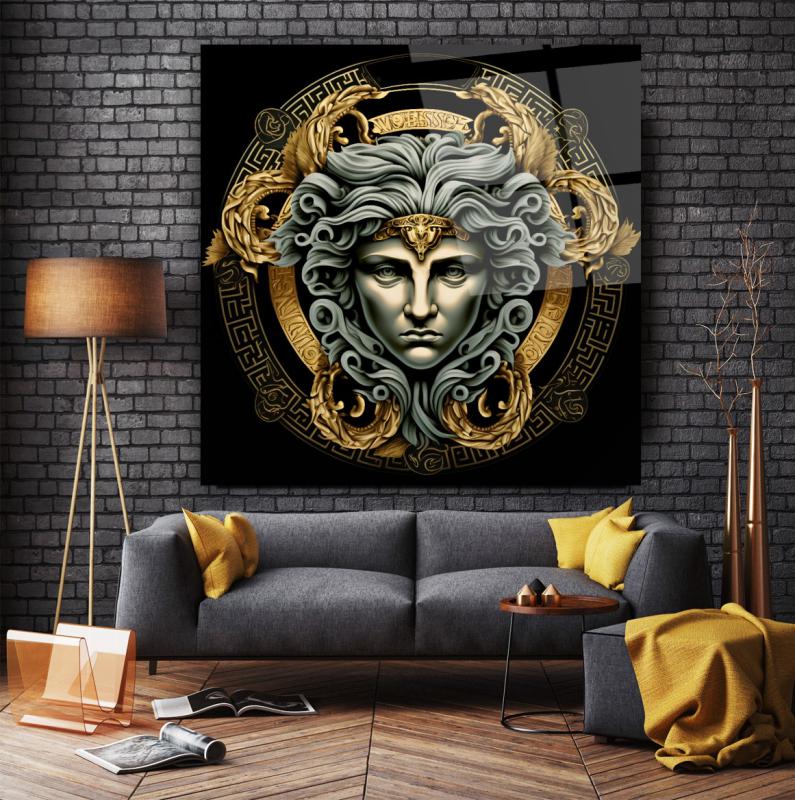 Medusa Kare Cam Tablo
