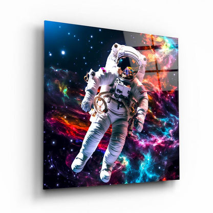 Astronot Kare Cam Tablo