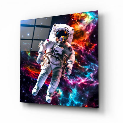 Astronot Kare Cam Tablo
