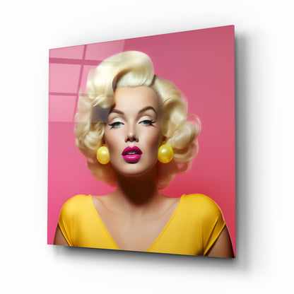 Marilyn Monroe Kare Cam Tablo