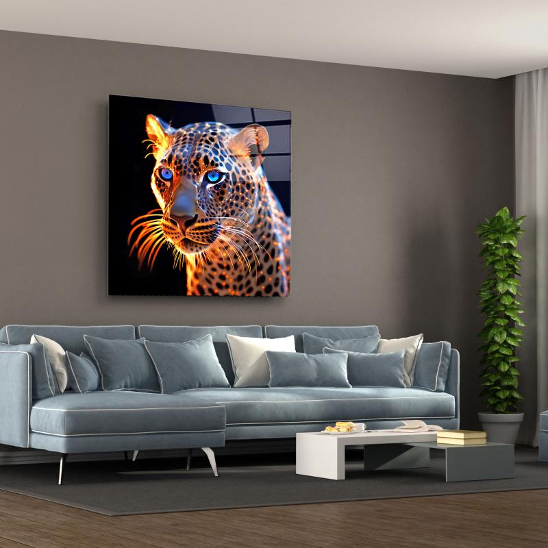 Leopar Kare Cam Tablo