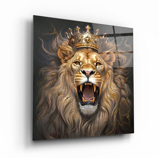 Aslan Kare Cam Tablo