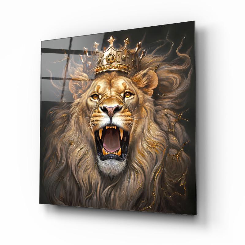Aslan Kare Cam Tablo