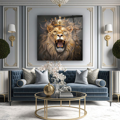 Aslan Kare Cam Tablo
