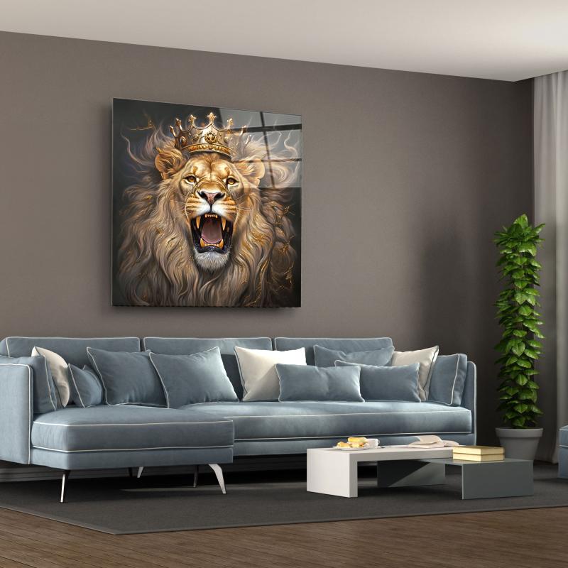 Aslan Kare Cam Tablo