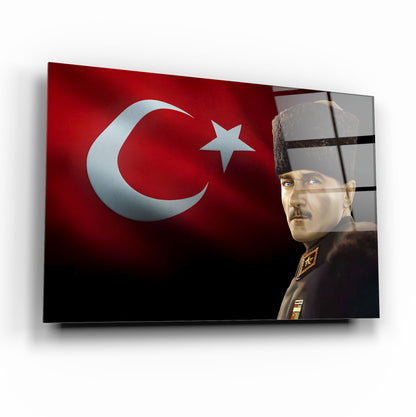 Atatürk Yatay Cam Tablo