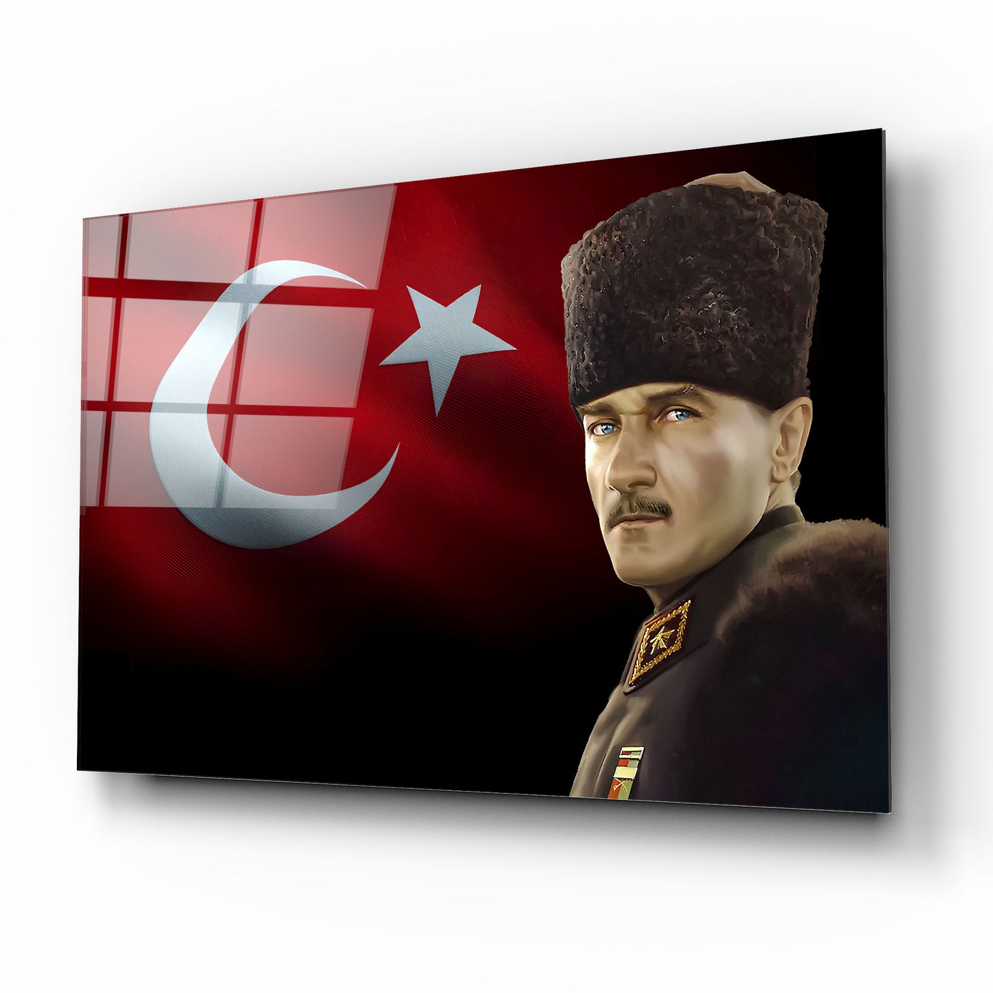 Atatürk Yatay Cam Tablo