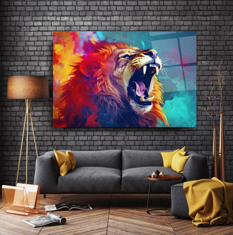 Aslan Yatay Cam Tablo