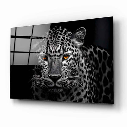 Leopar Yatay Cam Tablo