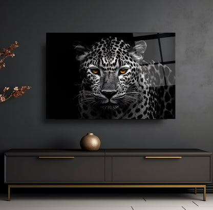 Leopar Yatay Cam Tablo