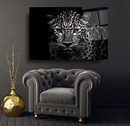 Leopar Yatay Cam Tablo