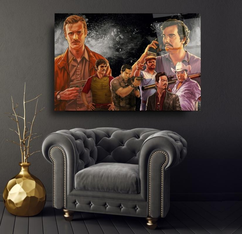 Narcos Pablo Escobar Yatay Cam Tablo