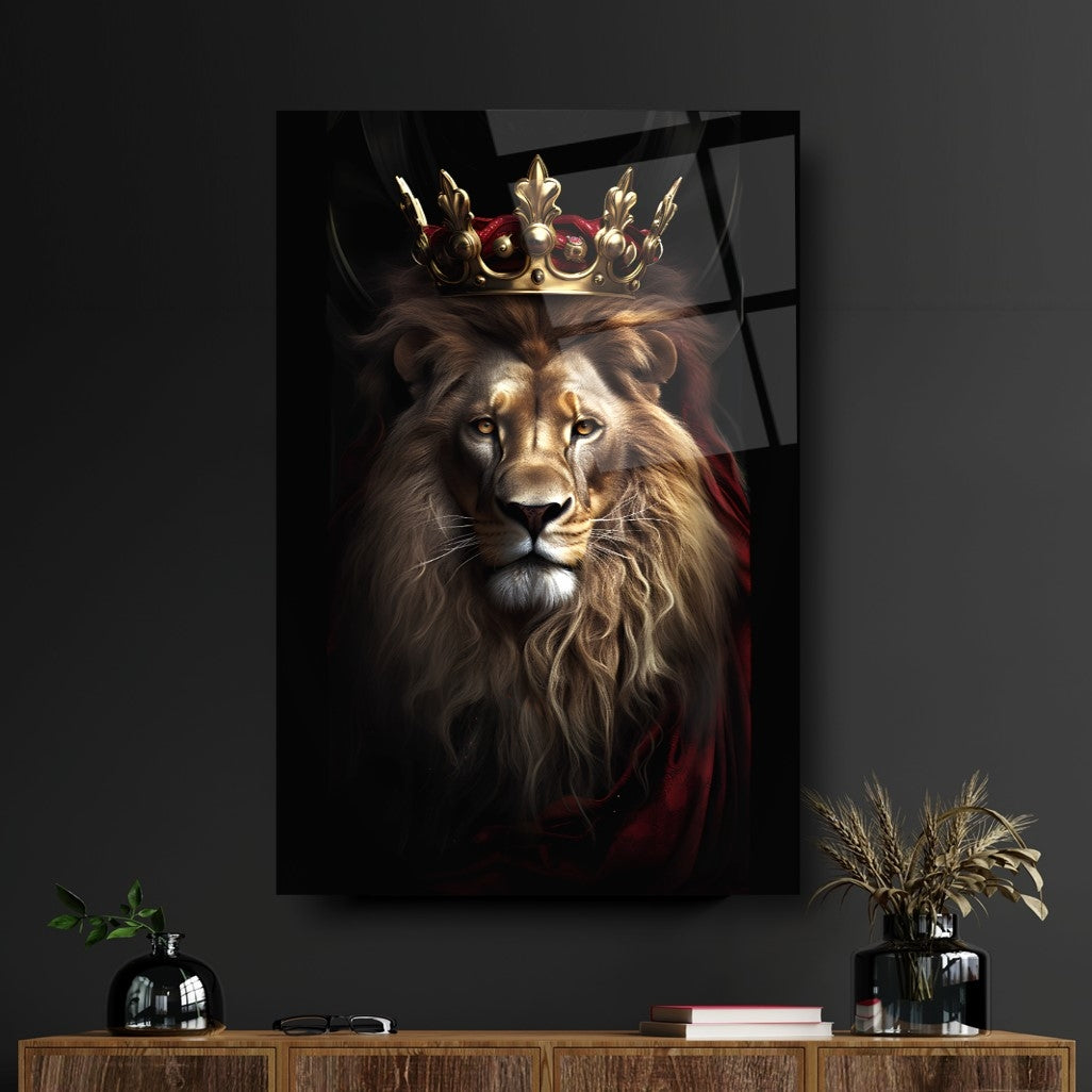 Aslan Dikey Cam Tablo