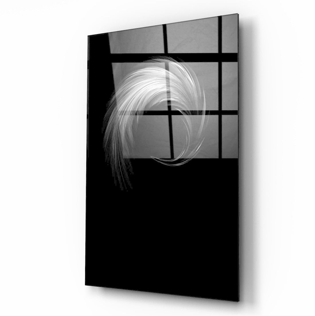Minimal Desenler Dikey Cam Tablo