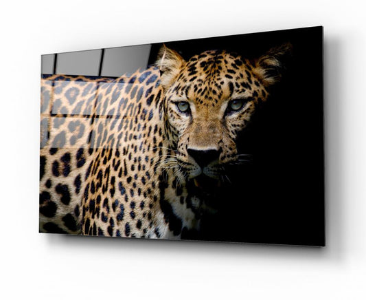 Leopar Yatay Cam Tablo