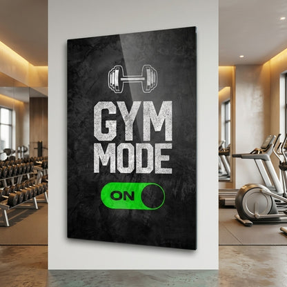 Gym Mode On Motivasyon Dikey Cam Tablo