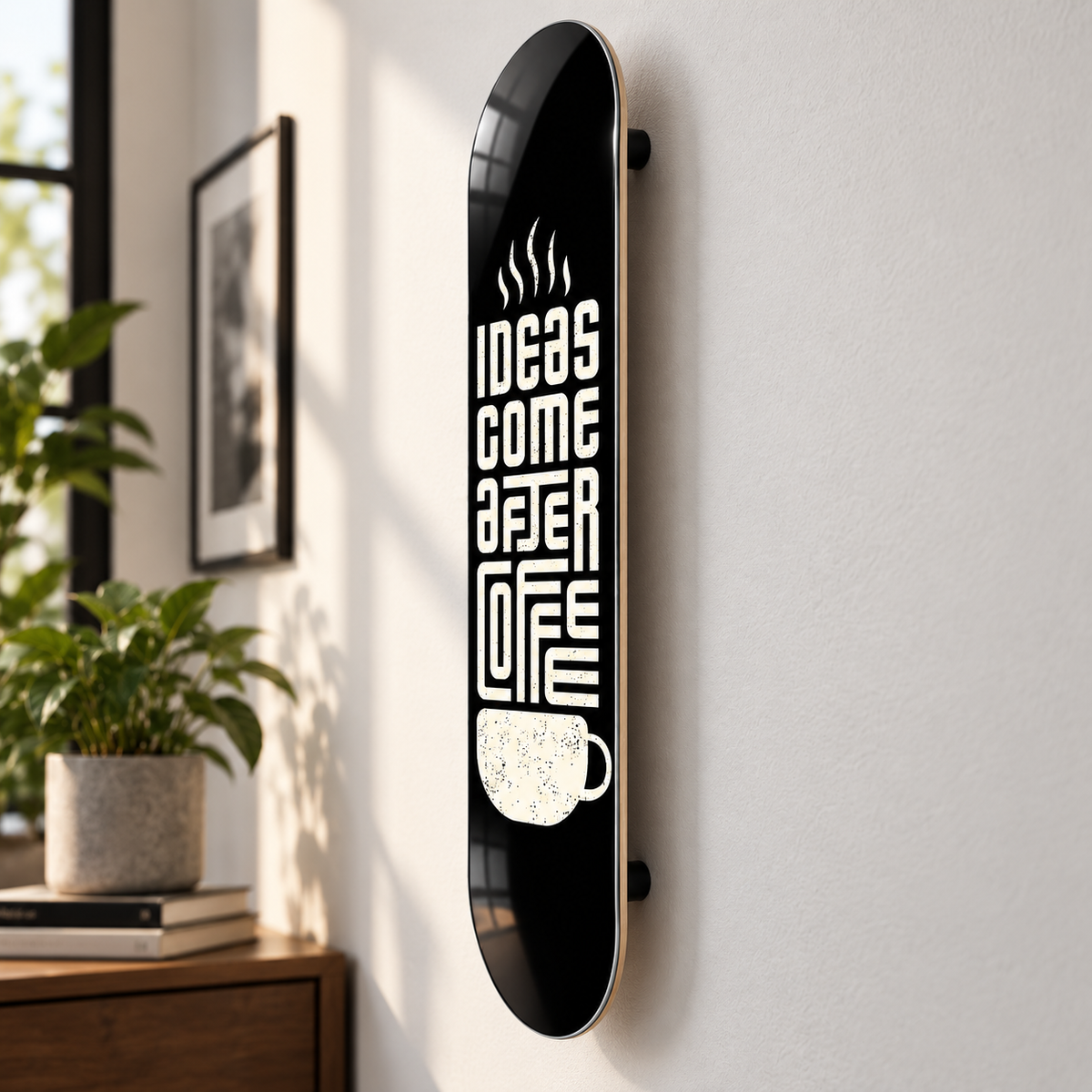 Skate Board cam tablo - yaklaşık 2 cm duvar mesafesi
