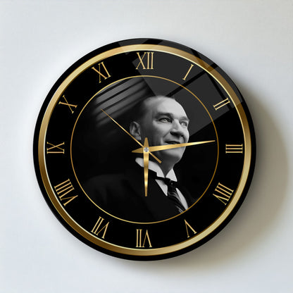Atatürk Cam Duvar Saati