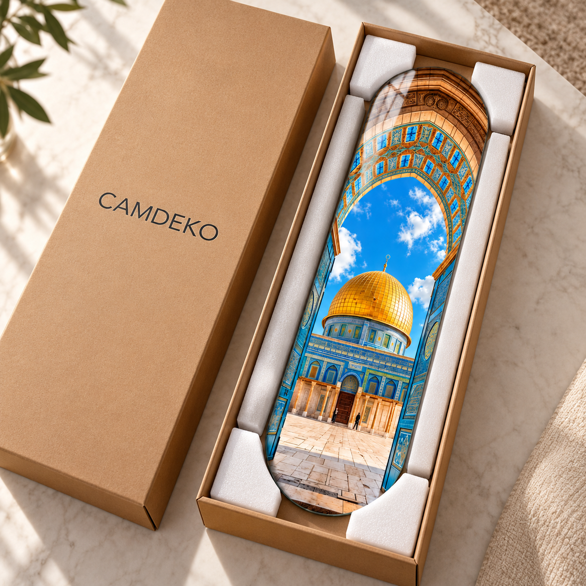 CAMDEKO güvenli paketleme - Kubbetü's-Sahra Skate Board cam tablo