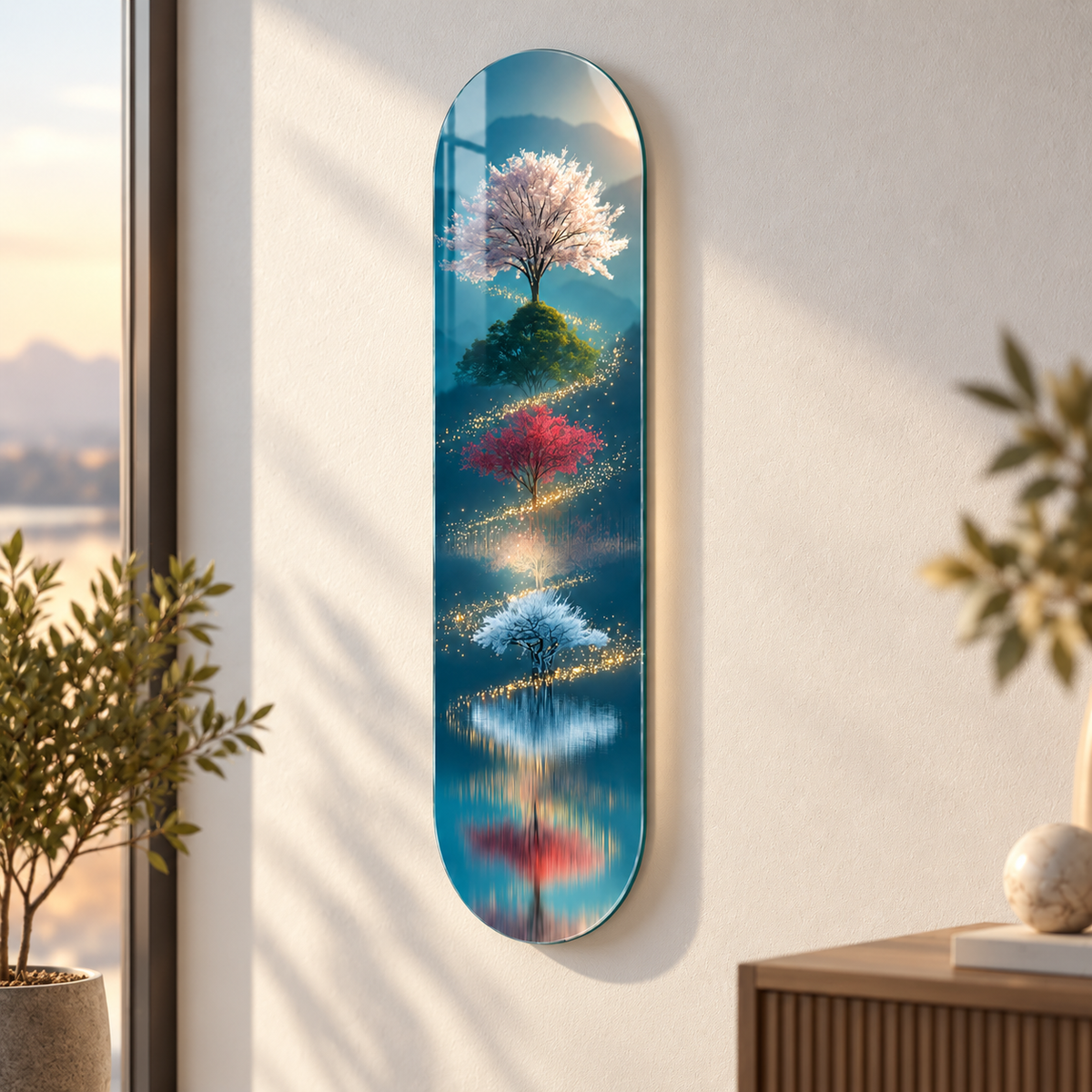 Skate Board cam tablo - yaklaşık 2 cm duvar mesafesi