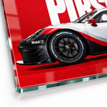 CAMDEKO 4 mm Ultra Clear temperli cam ince rodajlı kenar Porsche yarış otomobili
