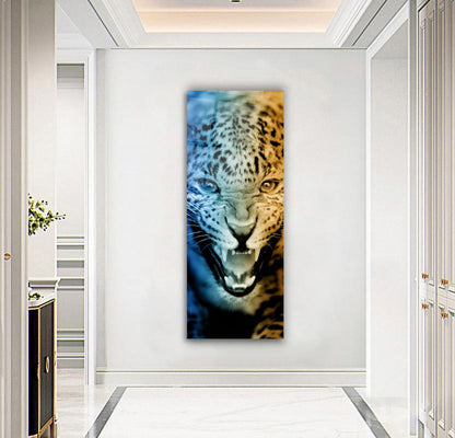 Leopar Panoramik Cam Tablo