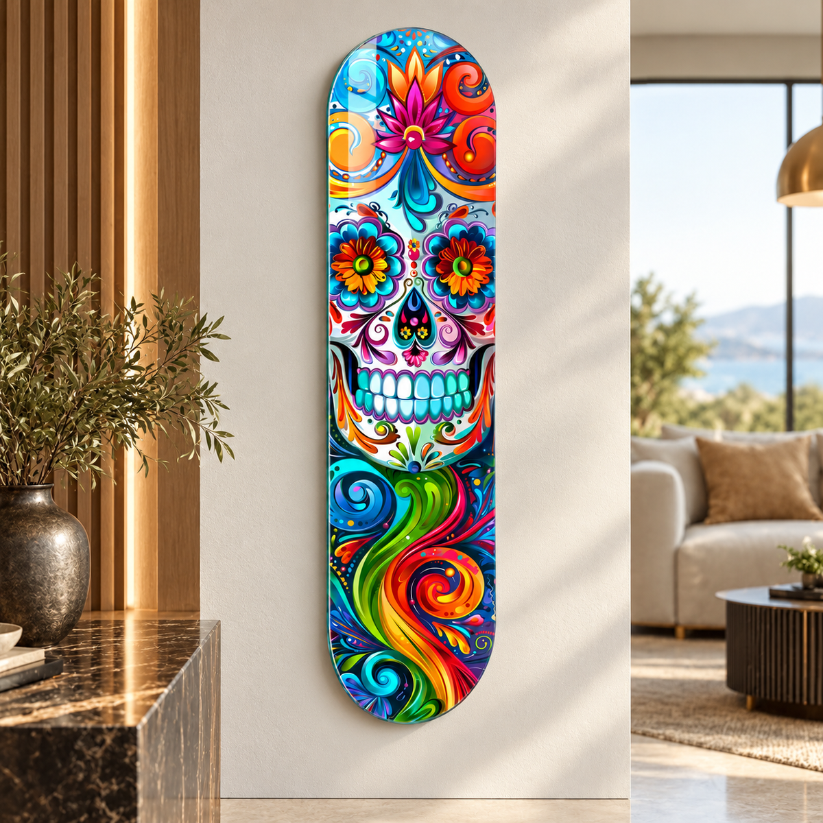 Skate Board cam tablo - yaklaşık 2 cm duvar mesafesi