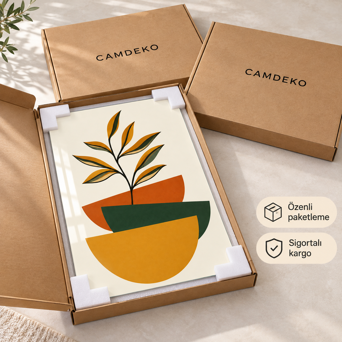 CAMDEKO koruyucu paketleme ve sigortalı kargo