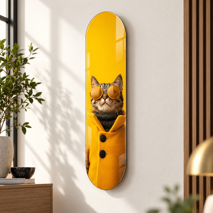 Skate Board cam tablo - yaklaşık 2 cm duvar mesafesi