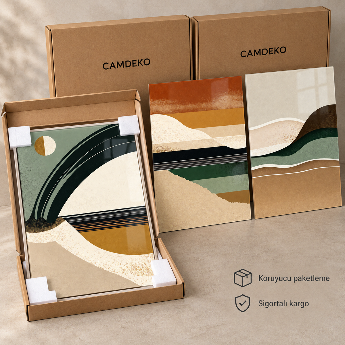 CAMDEKO koruyucu paketleme ve sigortalı kargo