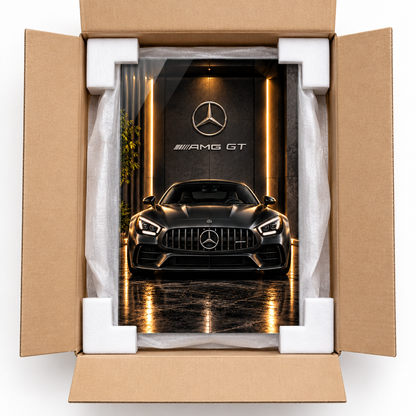 Mercedes AMG GT cam tablonun koruyucu paketlemesi