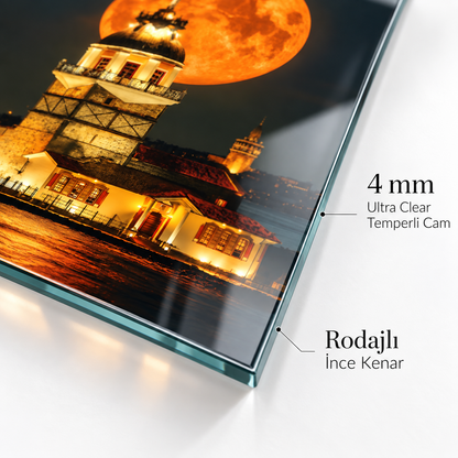 4 mm Ultra Clear temperli cam ve rodajlı ince kenar