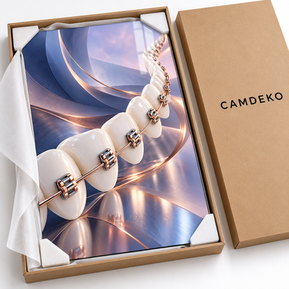 Ortodontik Ritim Dikey Cam Tablo – CAMDEKO koruyucu paketleme