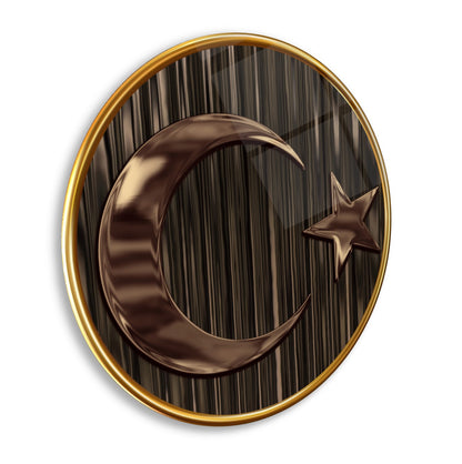 Bayrak Yuvarlak Cam Tablo